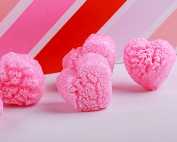 Packing Peanuts Pink Hearts Plant Based Biodegradable Compostable 1.5 cu ft Bag