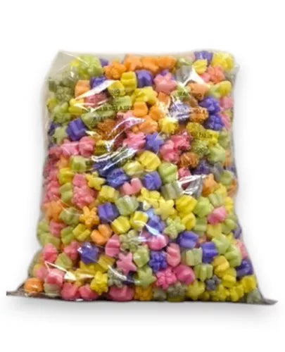 Packing Peanuts Rainbow Hearts Plant Based Biodegradable Compostable 1.5 cu ft Bag